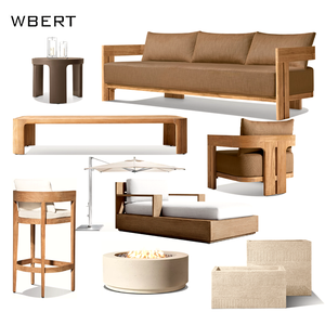 WBERT Rh Fournisseur Mobilier d'extérieur 2025 Table basse moderne nord-américaine personnalisée avec bois massif - Product Image 6