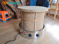 Tambour de cuisson électrique en acier inoxydable pour thé, DL-6CHBL-70, séchoir à thé, moulin à noix et farine, rôtissoire à fruits et légumes, 1800W, 7500g
