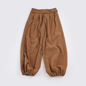 Pantalones Jogger de Pierna Ancha con Cintura Elástica y Cordón, Estilo Urbano Americano, Color Sólido, Moda Relajada, Cintura Baja, Casual - Product Image 6