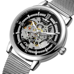 Reloj de Pulsera Mecánico de Lujo para Hombre, Marca Original de Fábrica T-winner, Venta al por Mayor, Automático, de Acero Inoxidable, con Diseño de Esqueleto - Product Image 2