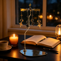 Support de bougie chauffe-plat personnalisé avec logo, coffret cadeau sur mesure, bougeoir de table de luxe en acier inoxydable pour la maison