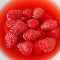 China Ingeblikte Rode Aardbeienplakjes In Siroop Fruitsuiker Ingeblikt Voedsel Premium Kwaliteit Ingeblikte Aardbeien