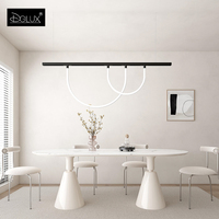 Système d'éclairage sur rail magnétique moderne en aluminium DGLUX LED, éclairage intérieur, plafonnier mural, lampes à intensité variable intelligentes, rail d'éclairage