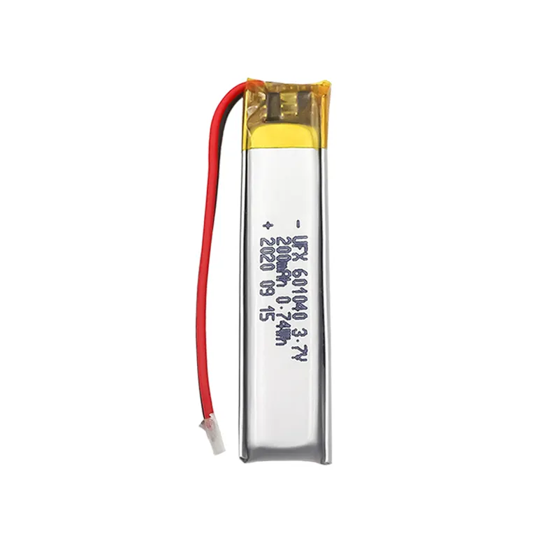 China Cell Factory Venta al por mayor Batería recargable para cámara digital UFX 601040 200mAh 3,7 V Paquete de batería Lipo