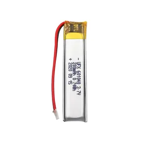 China Cell Factory Wholesale Rechargeable Battery For Digital Camera UFX 601040 200mAh 3.7V Lipo Battery Pack