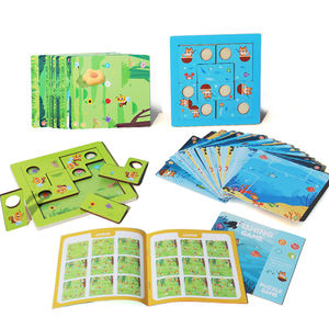 Nuevo rompecabezas de madera Abeja Recogida de miel y gatito Tema de pesca Rompecabezas de pensamiento lógico Juguete de rompecabezas para niños - Product Image 6