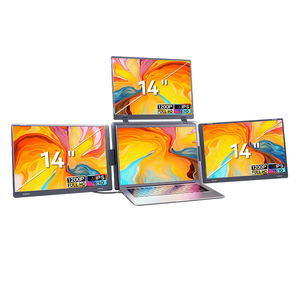 Écran portable quadri-écrans avec panneau IPS inversé, fabricant d'écrans triples pour ordinateur portable, extension d'écran pour PC - Product Image 1