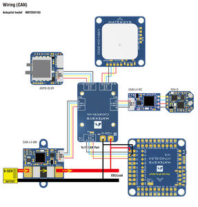 Genuine Matek MatekSys H743-SLIM-V4 FC 20mm Mount 2-6S LiPo Input Flight Controller For FPV RC Multicopter <b>Drone</b> <b>Accessories</b> - Product Image 5