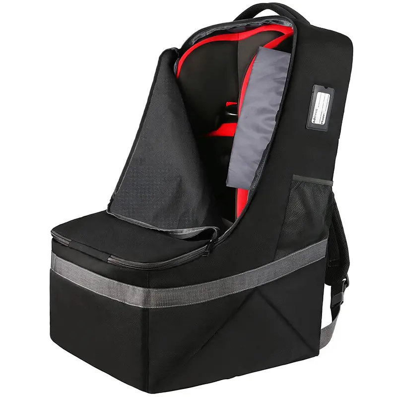 Housse de siège auto pour bébé avec logo personnalisé sac à dos de voyage rembourré durable sac avec bandoulière siège auto avion sac de voyage