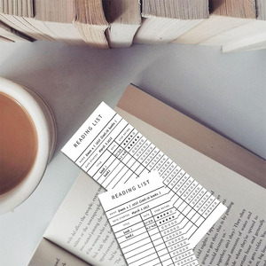 Tùy Chỉnh Cá Nhân Thư Viện Thẻ Cuốn Sách Theo Dõi Notecard Danh Sách Đọc Bookmark Cho Những Người Yêu Sách - Product Image 6
