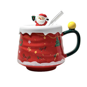 Mug à café de Noël de grande capacité au design luxueux, tasse à eau pour la maison - Product Image 1