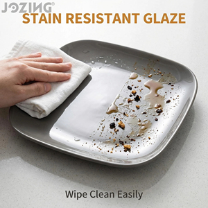 <span class=keywords><strong>Servizio</strong></span> di <span class=keywords><strong>Piatti</strong></span> <span class=keywords><strong>Quadrati</strong></span> in Ceramica Moderna per 4 Persone, Set di <span class=keywords><strong>Piatti</strong></span> e Ciotole in <span class=keywords><strong>Porcellana</strong></span>, Stoviglie in Gres per Casa e Ristorante, Pronta Consegna - Product Image 5
