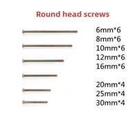 Vis à tête plate/creusée/ronde pour voiture 4x4 Tamiya YF faite maison, modèle L02 15510 15508 95415 9543, Chine continentale