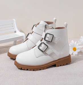 Nouvelles Bottes Courtes en Cuir pour Enfants et Grandes Filles, Style Princesse, avec Dentelle, pour l'Automne et l'Hiver - Product Image 3