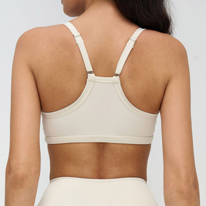 Haut de sport personnalisé grande taille, confortable, extensible dans quatre directions, bretelles réglables, col carré, léger, maintien élevé, pour la gym, la course et le yoga - Product Image 1