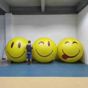 Ballon géant gonflable LED lumineux personnalisé avec logo, motif visage souriant, de 1m à 4m, pour événements promotionnels en centre commercial, Journée familiale ou événements d'entreprise - Product Image 3