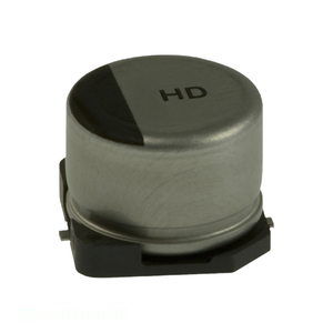 Condensateur original CAP ALUM 100UF 20% 10V SMD 100 uF à montage en surface EEV-HD1A101P - Product Image 1