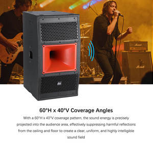 Altavoz Activo Estéreo de Rango Completo de 10 Pulgadas y <span class=keywords><strong>Tres</strong></span> Vías, Carcasa Metálica, Salida Potente de 1200W, Fuente de Sonido Portátil, 3 Años de Garantía - Product Image 5