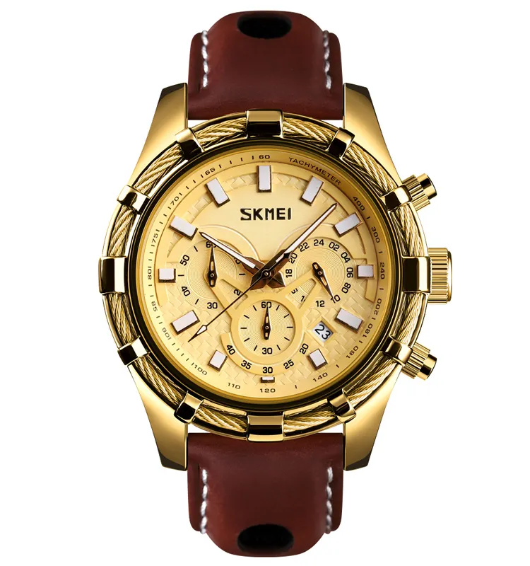 Skmei 9189 famous brand custom mens wrist watch 3 atm water resistant watch japan quartz movement