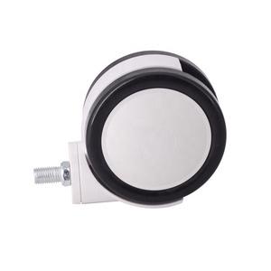 Roulettes de lit médical 100 mm avec tige M12, en polyuréthane, pivotantes à 360 degrés, robustes, pour lits d'hôpital et meubles - Product Image 2