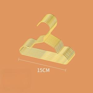 Cintres pour vêtements d'animaux de compagnie, couleur or, mini-<span class=keywords><strong>cintre</strong></span>, petit <span class=keywords><strong>cintre</strong></span> en métal pour chien Teddy, chat, poupée, <span class=keywords><strong>support</strong></span> de vêtements pour animalerie - Product Image 6