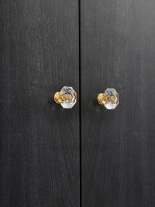 Poignée transparente en cristal pour porte <span class=keywords><strong>de</strong></span> placard, tiroir, poignée <span class=keywords><strong>de</strong></span> porte <span class=keywords><strong>de</strong></span> meuble, poignée en acrylique, boutons symétriques, barres <span class=keywords><strong>de</strong></span> traction - Product Image 4