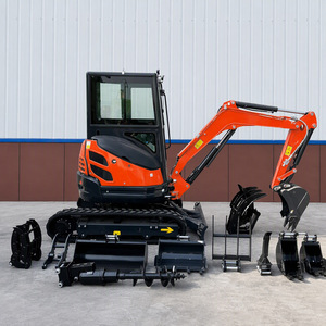 FREE SHIPPING 3.5 Ton Mini Excavator Engine Digger Crawler Mini 2Ton EPA Excavator <b>Machine</b> for Construction - Product Image 4