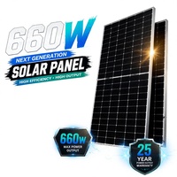 Panneau photovoltaïque 660W avec performance de courant améliorée pour une meilleure productivité du système solaire