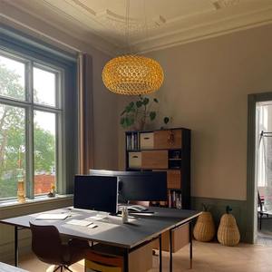 Lustre ovale réglable en hauteur de style nordique minimaliste moderne de designer italien pour petits espaces, luminaire suspendu créatif unique - Product Image 4