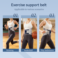 Ceinture de soutien lombaire réglable avec quatre supports rigides, enveloppante en maille respirante, pour le sport et l'usage quotidien, hommes et femmes