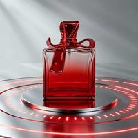 Flacon de recharge de parfum arabe du Moyen-Orient 30 ml, transparent, haut de gamme, rectangulaire, en verre sérigraphié, pour l'exportation
