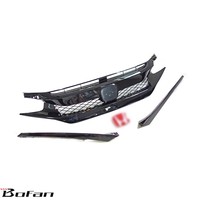 Pièces de carrosserie ABS de Type R pour HONDA CIVIC 2016-2022, Grille avec paupière
