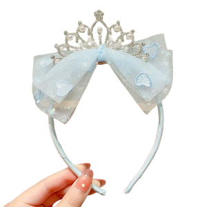 Diadema de encaje con lazo de princesa, estilo coreano, accesorios para el cabello de niñas - Product Image 6