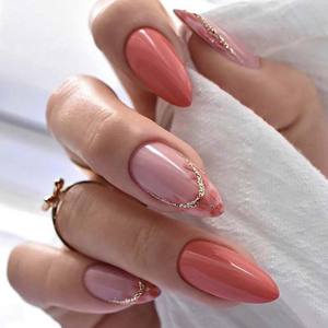 <span class=keywords><strong>Uñas</strong></span> <span class=keywords><strong>postizas</strong></span> de stiletto francés Extra largas, gel suave de cobertura completa, cápsula acrílica bonita, Etiqueta Privada - Product Image 3