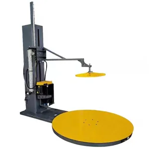 Üst plaka Pressor streç Film palet Shrink sarma sarıcı makinesi