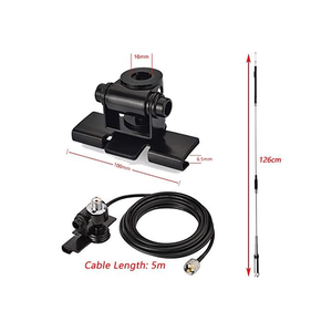 Antenne radio mobile quadribande Diamonds 29/50/144/430 MHz, antenne flexible VHF UHF pour voiture, compatible avec les radios TH-9800 FT-7800R - Product Image 2