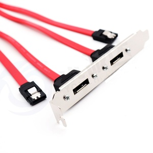 Plaque arrière ESATA double données <span class=keywords><strong>Serial</strong></span> <span class=keywords><strong>ATA</strong></span> en PVC pour câbles, vente en gros d'usine pour ordinateurs - Product Image 2