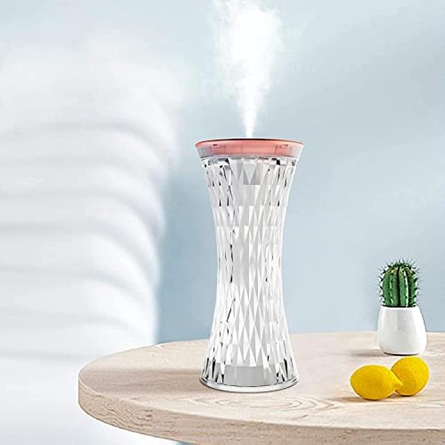 Vintage Lamp Ultrasonic Humidifier Aromatherapy Essential Oil Diffuser USB Rechargeable Air Purifier Retro Aroma Diffuser
