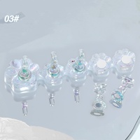 Nouveauté, vente flash, support à ongles en forme de griffe de chat Aurora Laser |   Support de pratique et d'exposition réutilisable en acrylique de qualité supérieure à double usage