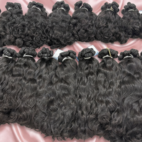 Extensions de cheveux naturels ondulés de qualité supérieure, tissage vietnamien, double épaisseur, cuticules alignées
