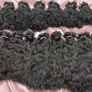 Producto en Oferta: Cabello Humano Virgen Vietnamita en Paquetes, con Cutícula Alineada, Ondulado Natural, Gran Cantidad en Stock - Product Image 6