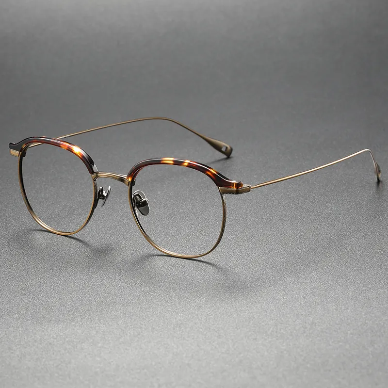BLANKS 하이 퀄리티 광학 티타늄 안경 프레임 티타늄 안경 안경 안경 광학 프레임 숙녀 처방 안경