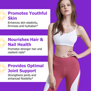 Factory Supply Collagen Powder Drinks with Hyaluronic Acid <b>Supplement</b> Helps Support Hair Skin Nail Bone and Joint Health Powder - Product Image 6