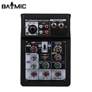 Interface audio portable mini 4 canaux pour console DJ, instrument de musique, microphone 48v, enregistrement - Product Image 1