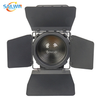 Projecteur de Fresnel ajusté à LED 300W Éclairage de studio de théâtre Éclairage de scène DMX Projecteur de Fresnel RGBW avec zoom automatique