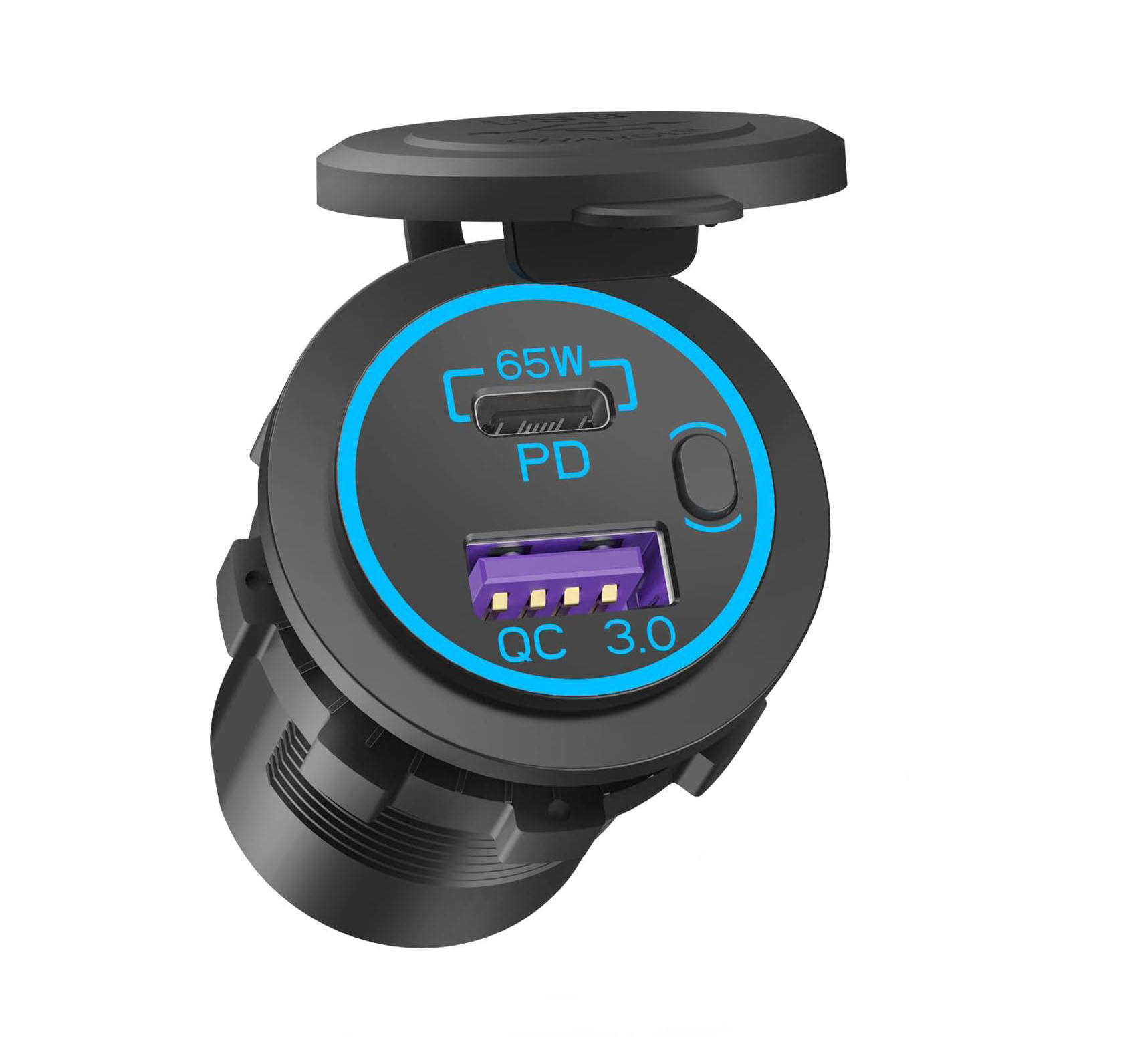 Adaptateur De Chargeur De Voiture QC3.0 Double Prise De Chargeur USB