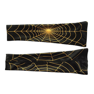 Mangas Largas Deportivas con Diseño de Telaraña, Antideslizantes, Protección Solar, para Baloncesto, Fútbol, Running - Product Image 3