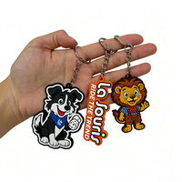 Porte-clés personnalisés en PVC souple 2D/3D, porte-clés promotionnels d'anime et de dessins animés, parfaits pour les sacs à dos, vente directe d'usine