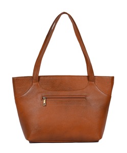 Venta al por mayor hecho a mano Vintage marrón cuero genuino bolso de mano para mujer bolso de hombro de oficina portátil - Product Image 3