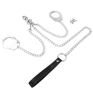Accessoires de jeu BDSM pour femmes : <span class=keywords><strong>Plug</strong></span> <span class=keywords><strong>anal</strong></span> métallique, menottes, chaînes, masseur <span class=keywords><strong>anal</strong></span> détachable pour l'entraînement féminin - Product Image 1